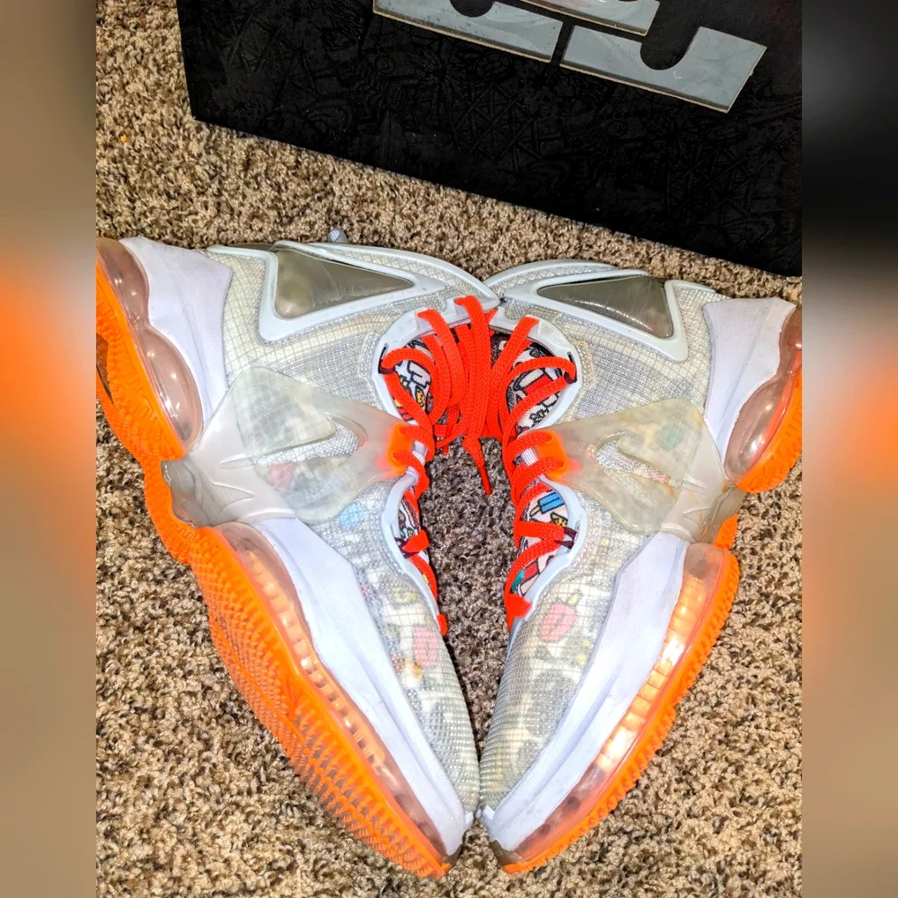 Nike LeBron XIX "Fast Food" Men's Basketball Trainer Sneakers - Picture 7 of 15